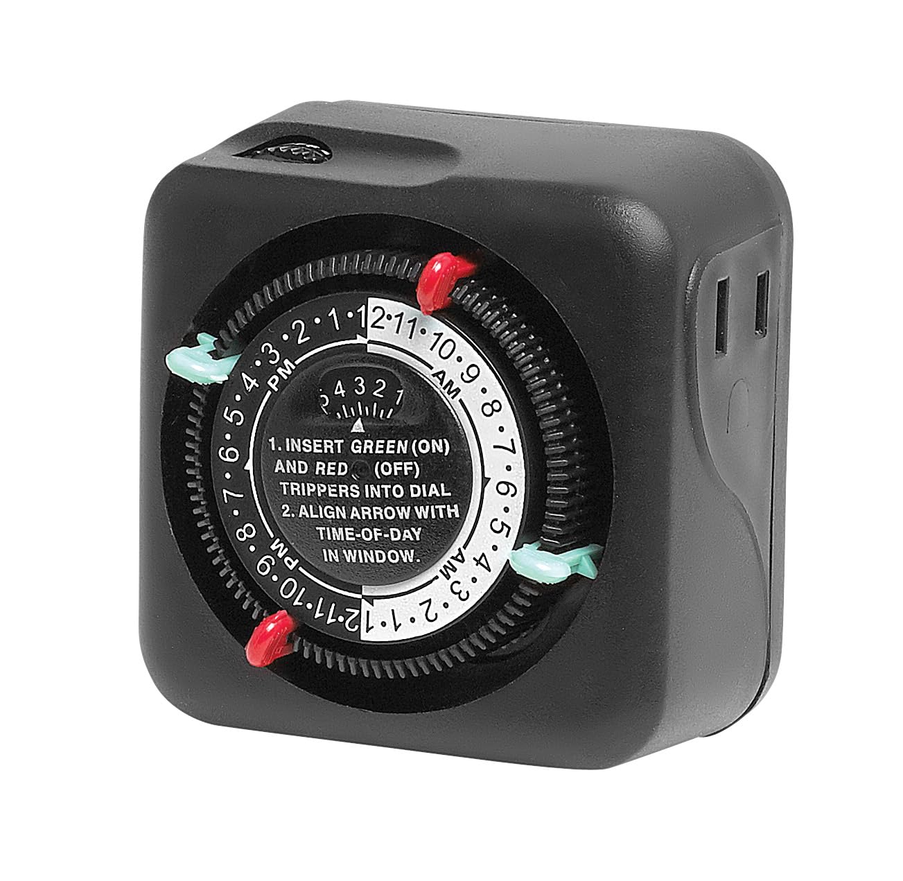 Hinkley Lighting 1505TC White Manual Timer Switch - Easy-to-Use Wall Timer for Lights, Fans & Appliances - Perfect for Home, Office & Outdoor Use