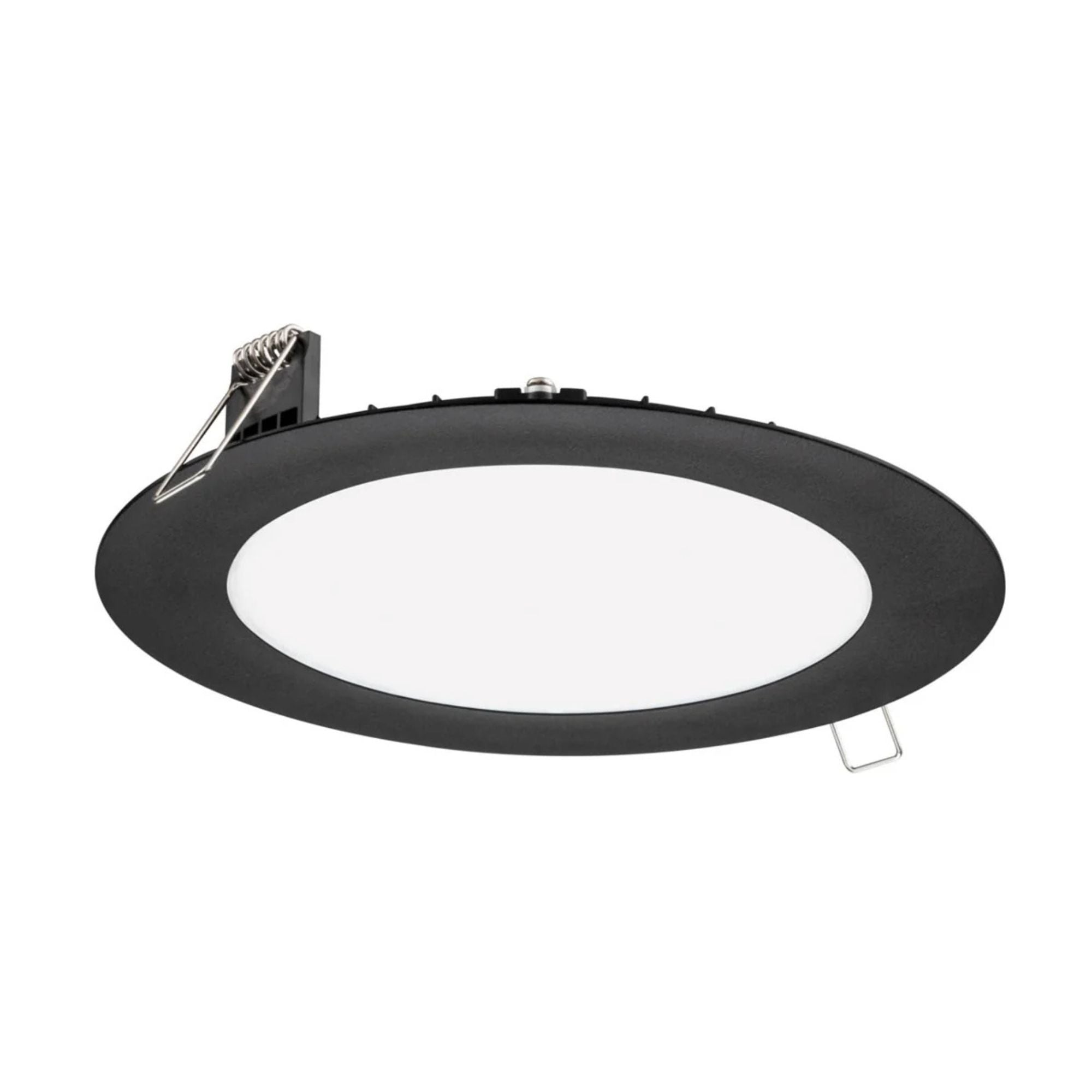 6 Inch Ultra Thin Recessed LED Wafer Light - 13W 1000 Lumens, Dimmable & Selectable CCT (2700K-5000K), Black Finish - Perfect for Kitchen, Bathroom, Hallway & Bedroom Lighting