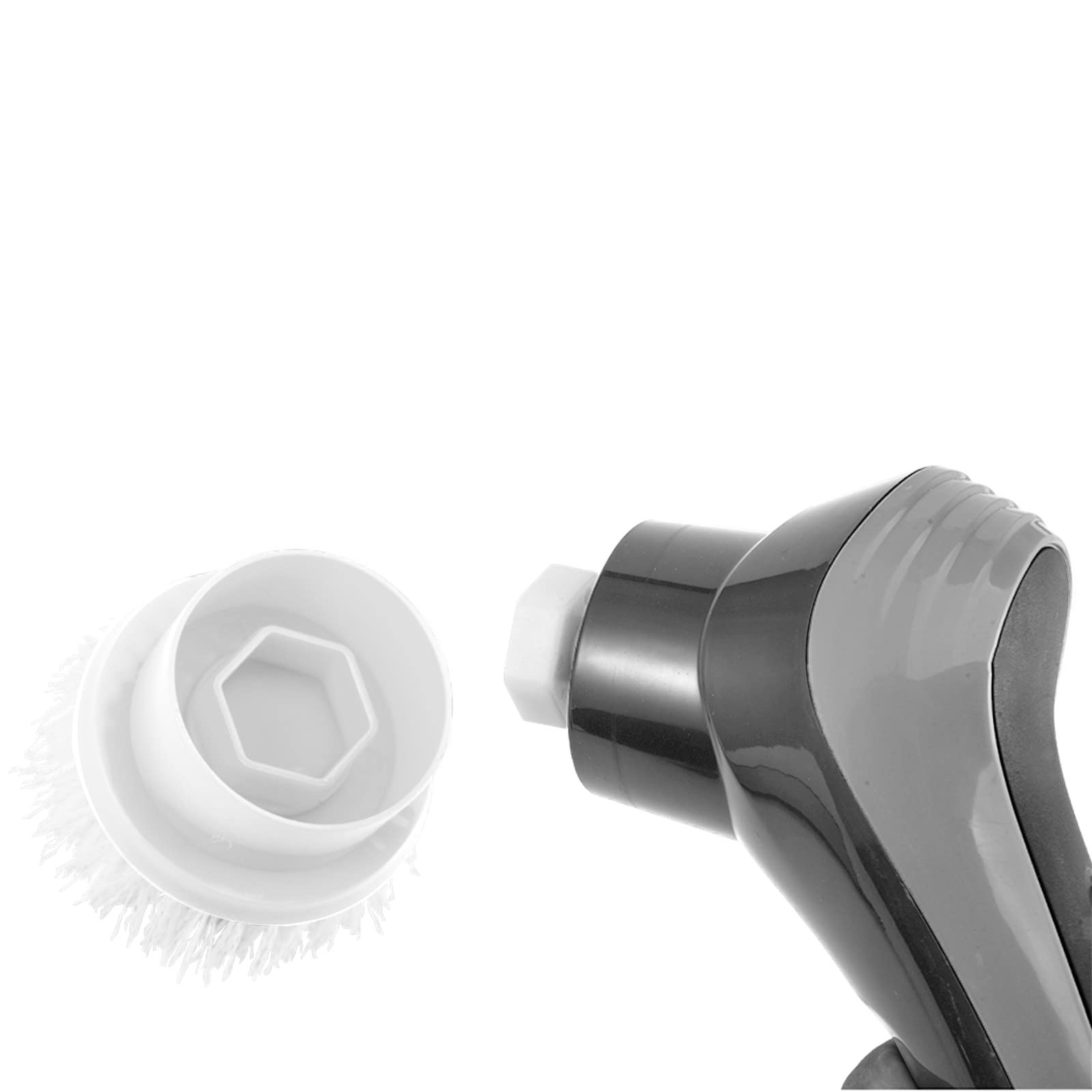 6-in-1 Electric Scrub Brush with Adjustable Handle & 6 Cleaning Heads - Cordless Kitchen Cleaning Tool for Dishes, Tiles, Grout, Bathroom & Household Surfaces