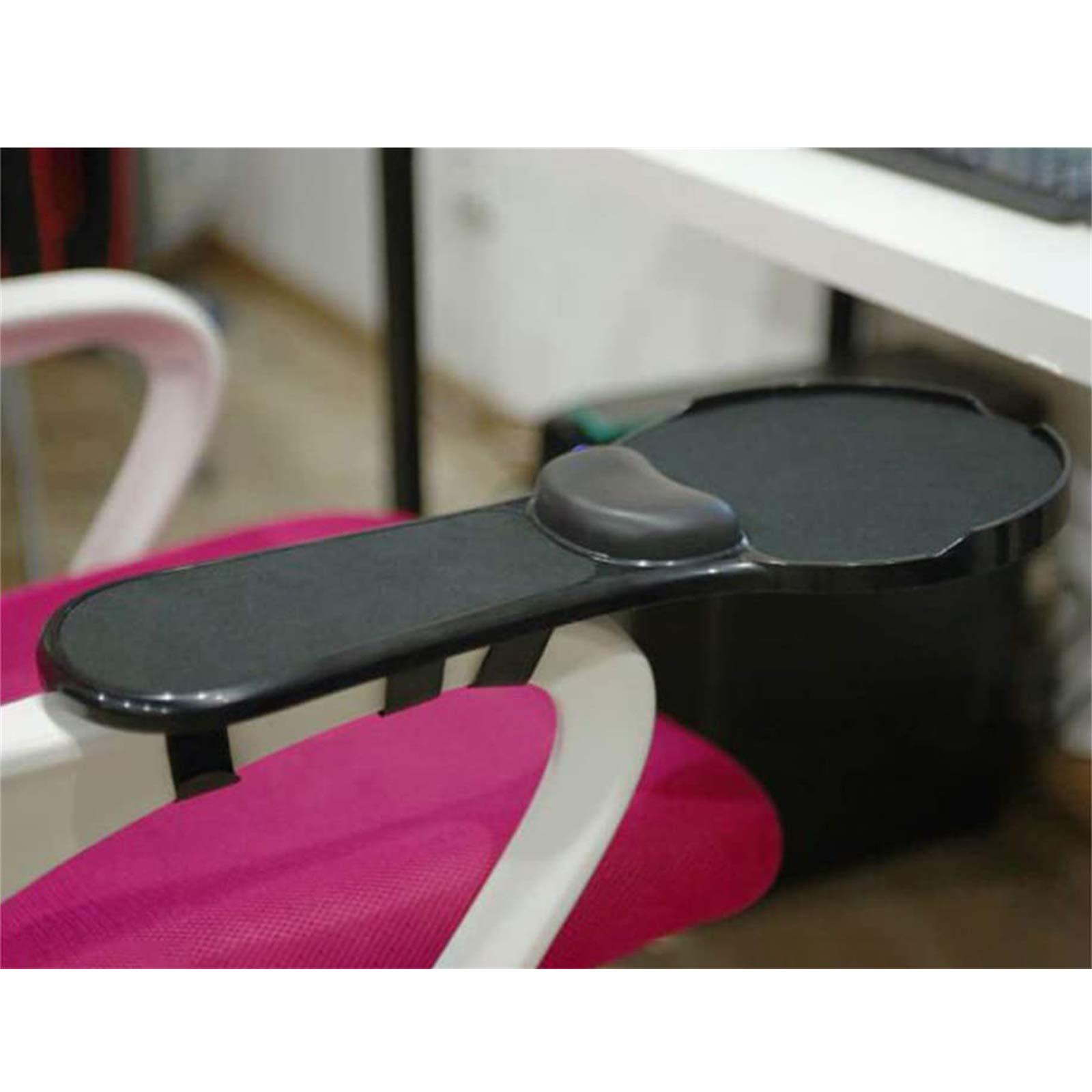 Premium Adjustable Computer Wrist Rest Arm Support - Ergonomic Dual Purpose Desk & Chair Attachment for Home & Office - Comfortable Mouse Pad Arm Stand Desk Extender - Perfect for Long Hours of Gaming, Typing and Computer Work