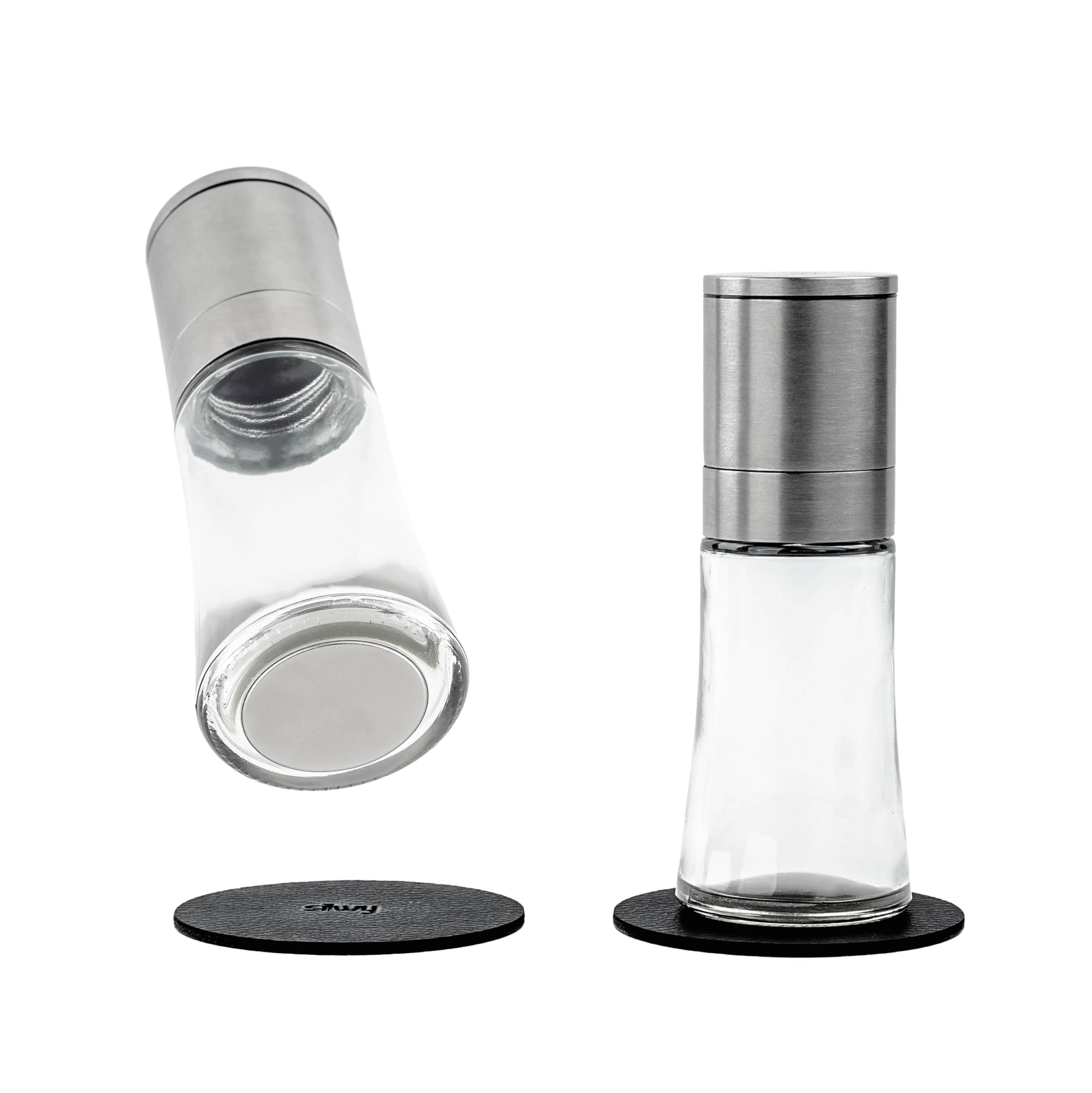 Premium Magnetic Spice Grinder Set - Adjustable Coarseness for Fresh Herbs & Spices - Perfect for Cooking, Baking & Gourmet Seasoning at Home