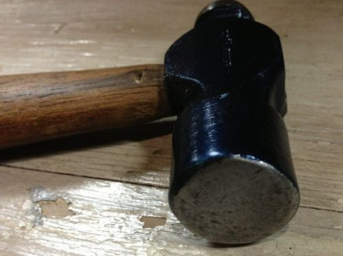 Premium 14 Oz HELLER Blacksmith Ball Peen Hammer with Ergonomic Handle - USA Made Forging & Metalworking Tool - Perfect for Blacksmithing, Jewelry Making, and DIY Metal Projects
