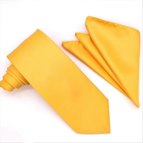 Elegant Light Gold Tie and Pocket Square Set for Weddings, Prom & Formal Events - Premium Silk Accessories for Men