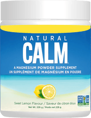 Natural Calm Magnesium Powder - Sweet Lemon Flavor 226g | Stress Relief & Sleep Aid Supplement | Supports Relaxation & Muscle Recovery for Active Lifestyles