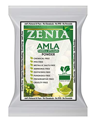 Organic Zenia Natural Amla Powder (Indian Gooseberry) - 100g | Hair Growth, Skin Care & Immunity Booster | Perfect for Smoothies, Face Masks & Ayurvedic Remedies
