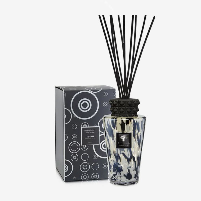 Baobab Collection Totem Pearls Black Essential Oil Diffuser - Premium Aromatherapy for Home, Office & Spa Relaxation