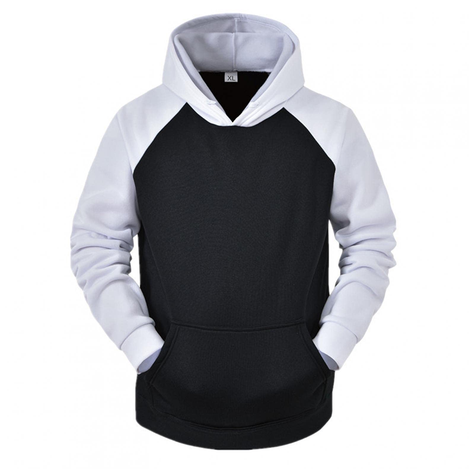 Men's Plaid Thermal Pullover Hoodie - Winter Long Sleeve Breathable Sweatshirt for Men | Warm Fleece Lined Hooded Jacket for Outdoor Activities, Casual Wear & Cold Weather