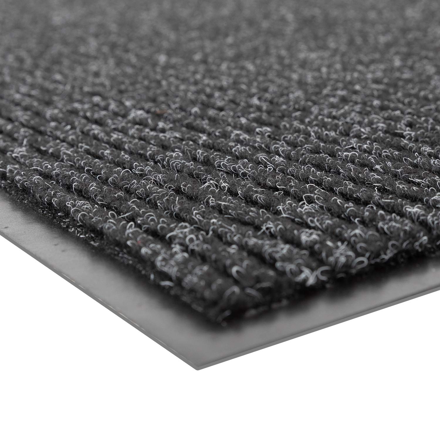 Notrax 109 Brush Step Carpeted Indoor/Outdoor Entrance Mat - 3' x 10' Heavy Duty Absorbent Slip Resistant Doormat for Home, Office, Garage & Entryway - Charcoal (109S0310CH) - Perfect for High Traffic Areas & Wet Weather Protection