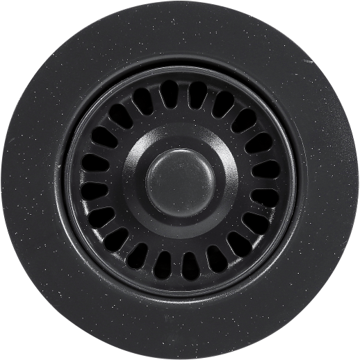 Hamat DIS 2002 GBL 3-1/2 Inch Speckled Granite Black Kitchen Sink Disposal Flange & Strainer - Perfect for Undermount Sinks, Garbage Disposal Installation, and DIY Home Renovation Projects