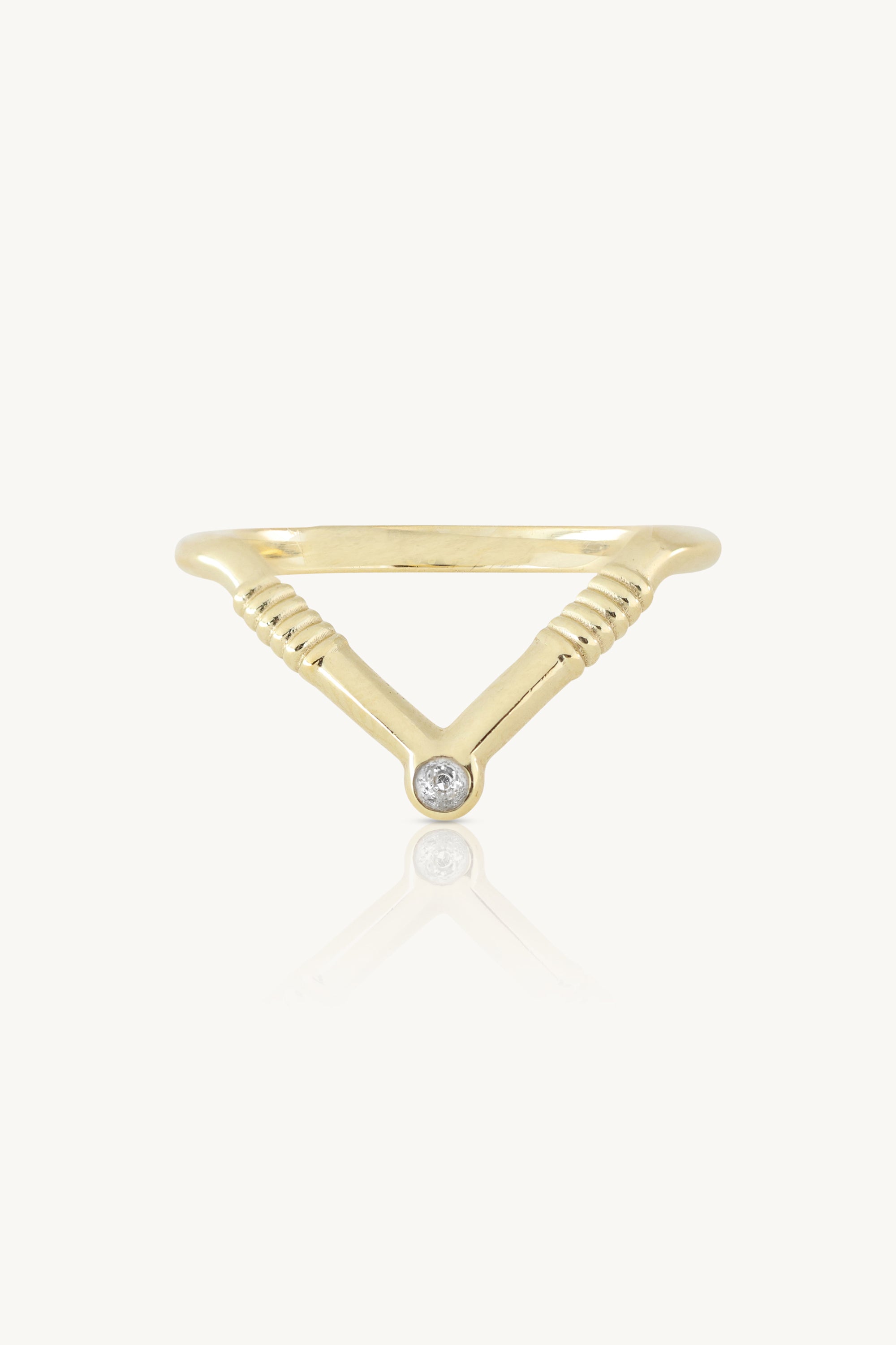 14K Gold Chevron Stackable Rings Set - Dainty Layered Rings for Women, Perfect for Stacking, Everyday Wear & Special Occasions
