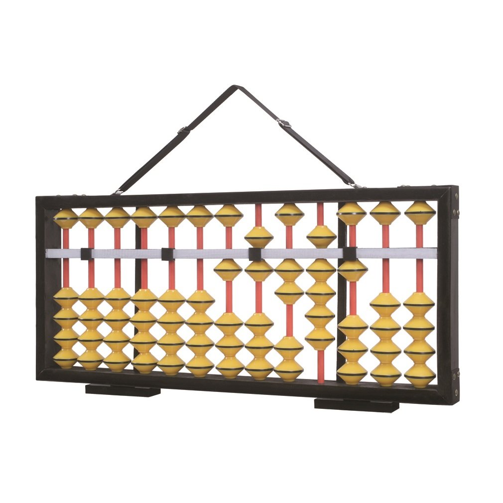 Unshudo KSS-13 13-Digit Teacher Abacus - Perfect for Classroom Math Lessons & Homeschool Learning