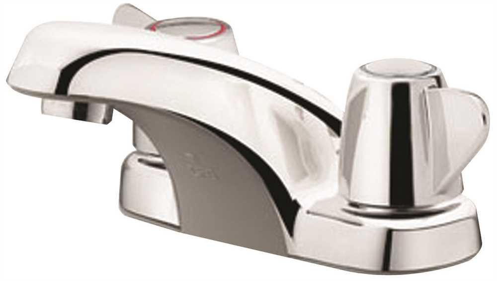 CFG Cornerstone Two Handle Bathroom Faucet with 50/50 Waste - Chrome Finish, 1.2 GPM Flow Rate - Perfect for Modern Bathroom Renovation and Home Upgrade