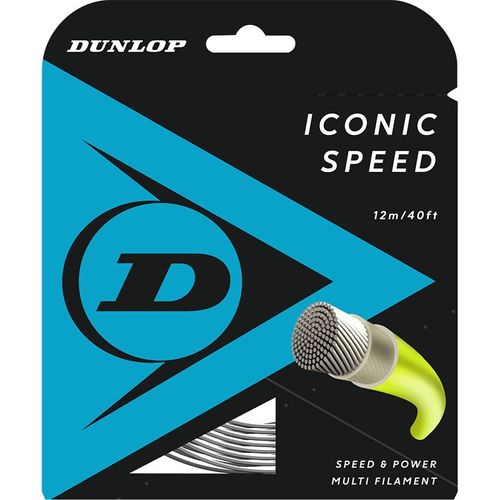 Dunlop Iconic Speed Tennis String - High Performance Tennis Racket Strings for Power & Control | Perfect for Competitive Matches & Training