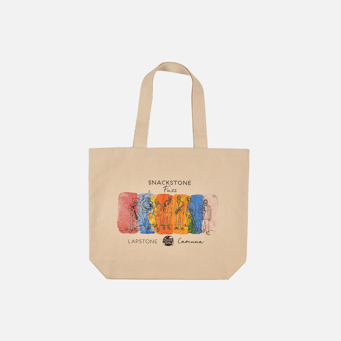 Camuna Cellars x Lapstone Snackstone Fuzz Tote Bag in Natural - Stylish & Eco-Friendly Reusable Shopping Tote for Groceries, Beach Trips & Farmers Markets
