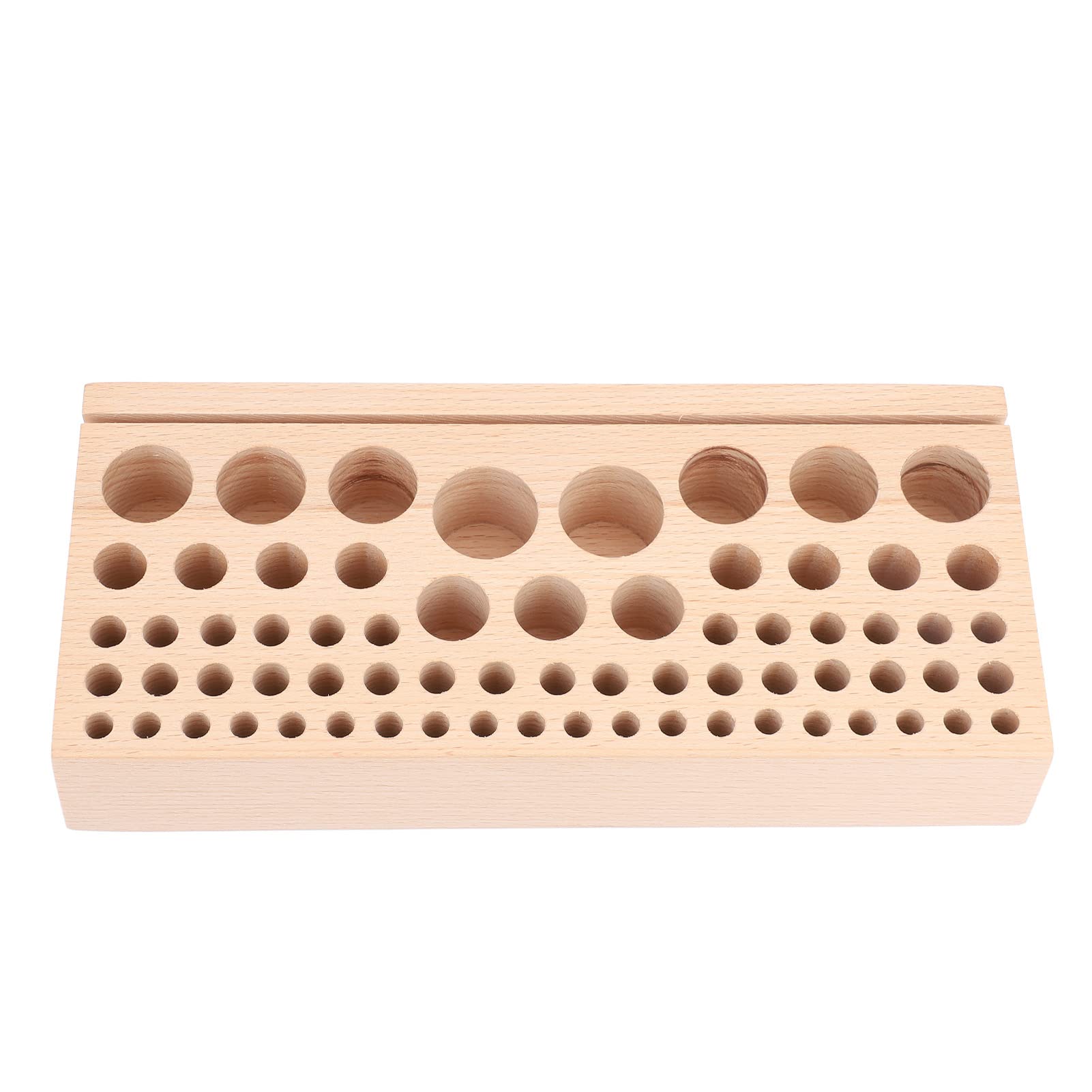 68-Hole Leather Tool Organizer - Wooden DIY Craft Tool Holder for Leatherworking, Woodworking & Storage | Perfect for Workshops, Craft Rooms & Tool Organization