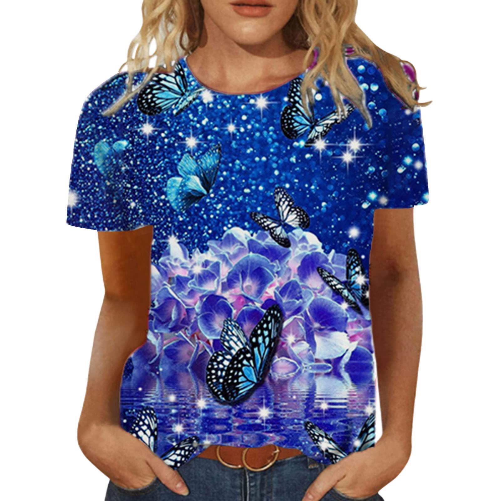 Women's Loose Casual Short Sleeve T-Shirt Blouse - Cute Summer Tops for Women | Perfect for Everyday Wear, Outings & Casual Office Outfits