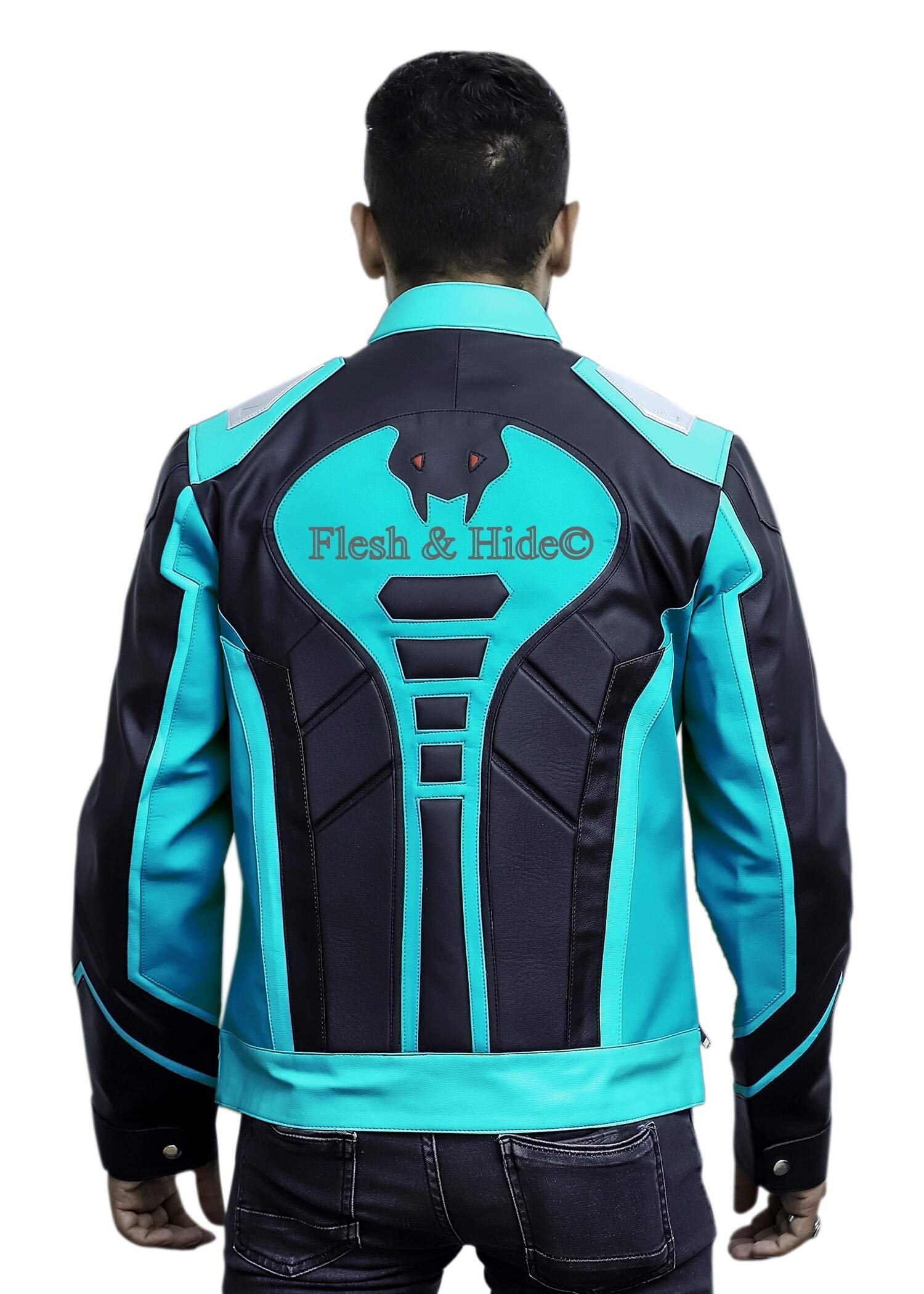 F&H Men's Superhero Soldier John Jack Morrison Venom Jacket - Cosplay Costume, Halloween Outfit & Gaming Apparel for Comic Fans