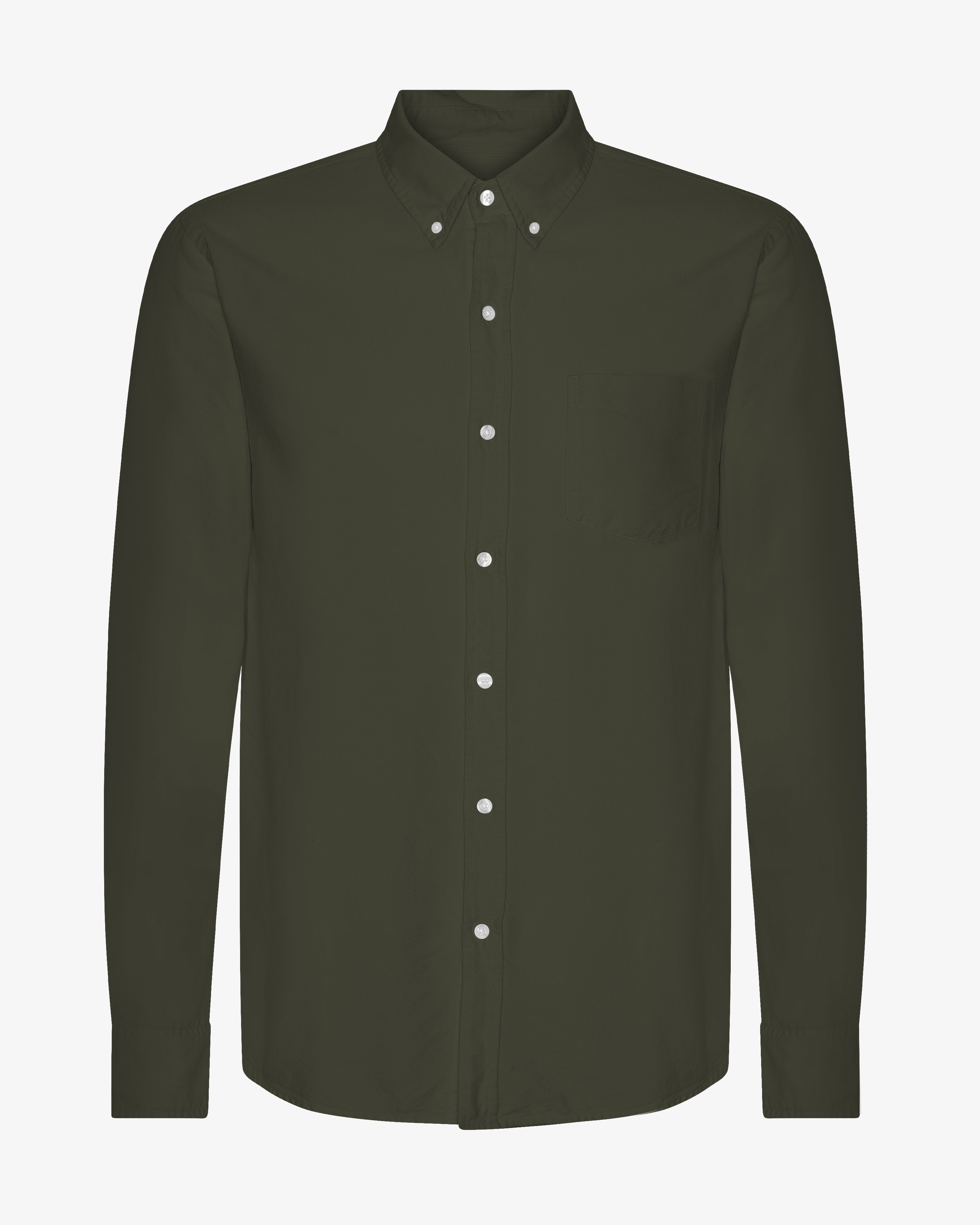 Organic Cotton Button Down Shirt for Men - Eco-Friendly Casual Dress Shirt in Hunter Green - Perfect for Office, Business Casual & Outdoor Activities
