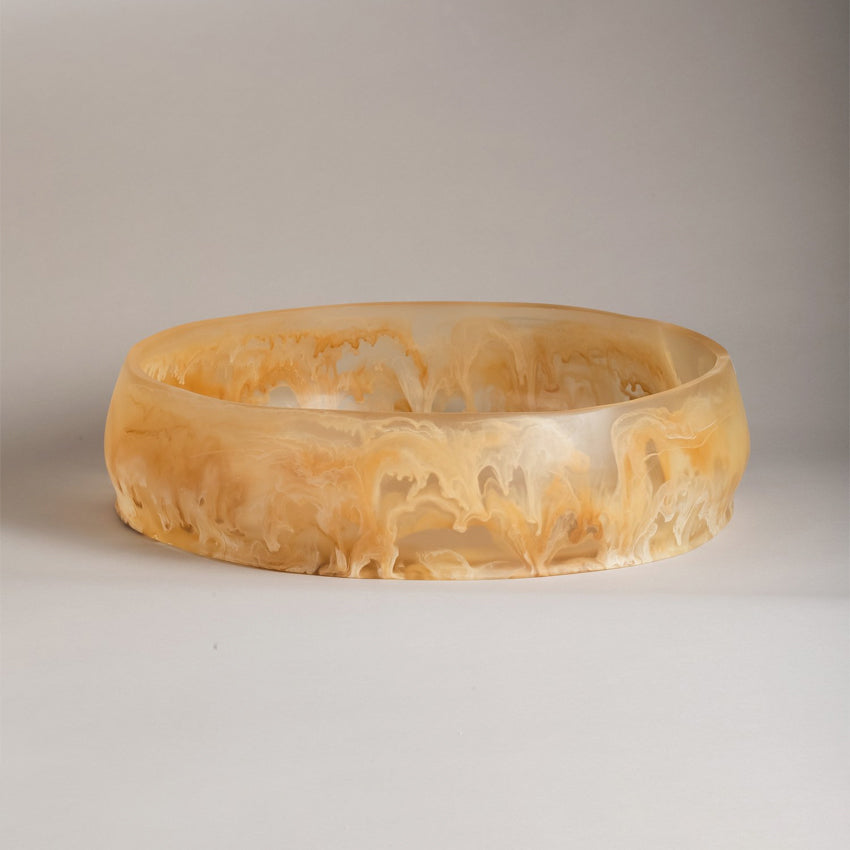 Monica Calderon Studio Rock Pool Bowl - Handcrafted Ceramic Serving Bowl for Chips, Dips & Snacks | Perfect for Entertaining & Home Decor | CDMX Design