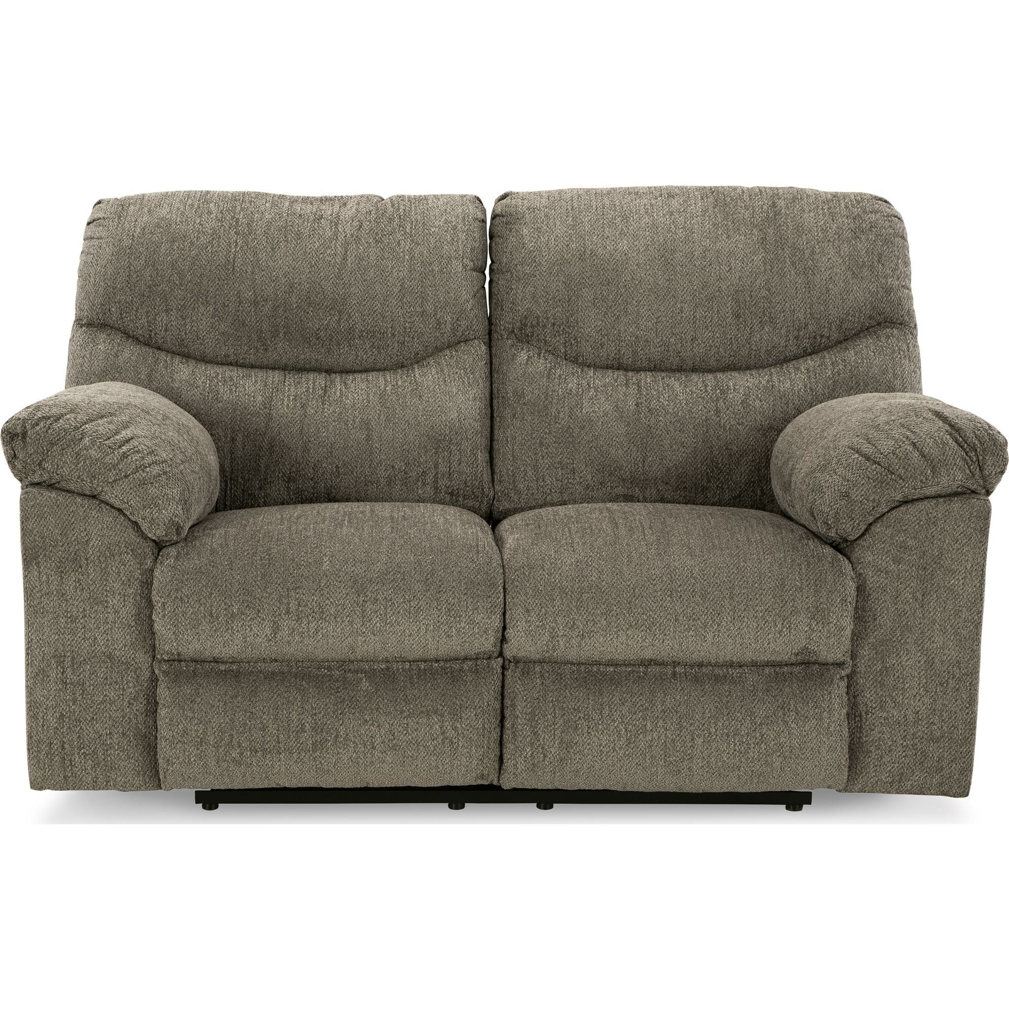 Alphons Reclining Loveseat in Putty - Modern Fabric Sofa for Small Spaces | Perfect for Living Room, Apartment & Home Theater Relaxation