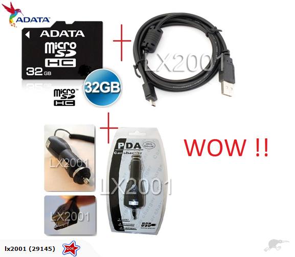32GB Micro SD Memory Card with High-Speed USB 3.0 Card Reader - Perfect for Smartphones, Cameras, and Gaming Consoles | Includes Car Charger & Durable PC Cable for On-the-Go Charging and Data Transfer