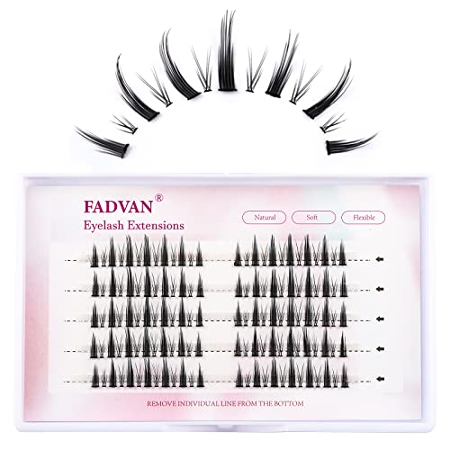 3D Cluster Lashes 130Pcs - Big Devil Style Dramatic DIY Eyelash Extensions | Faux Mink Individual Lashes for Soft Natural Look | Perfect for Parties, Weddings & Special Occasions