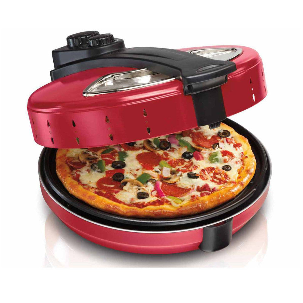 Hamilton Beach 31700 12-Inch Countertop Pizza Maker - Perfect for Homemade Pizzas, Family Dinners & Party Snacks