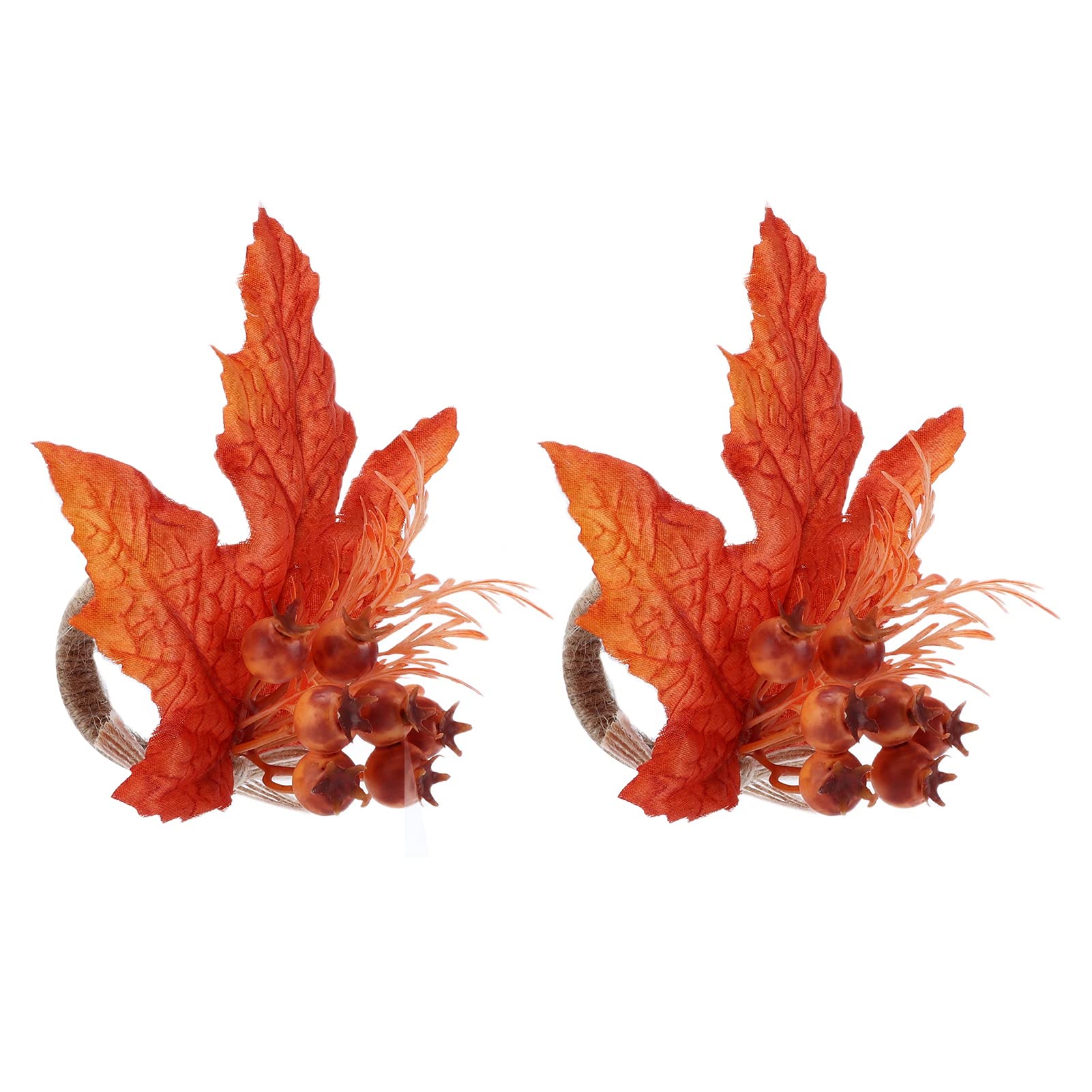 WNSC Floral Napkin Holder - Elegant Wedding & Birthday Party Table Decor (Maple Fruit Design) - Perfect for Bridal Showers, Anniversary Celebrations, and Special Events