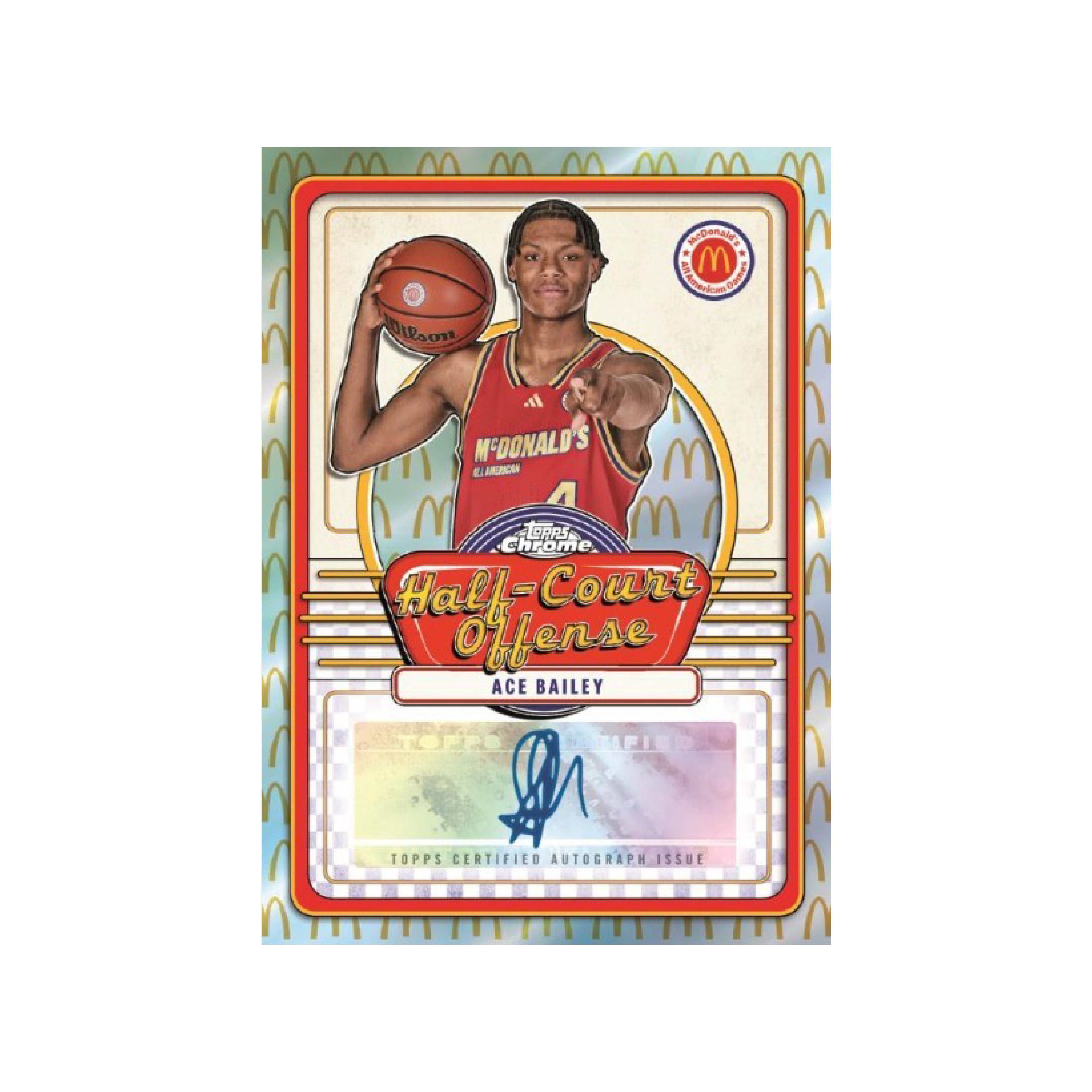 2024 Topps Chrome McDonald's All American Basketball Hobby Box - Collectible Trading Cards for NBA Fans & Sports Memorabilia Enthusiasts
