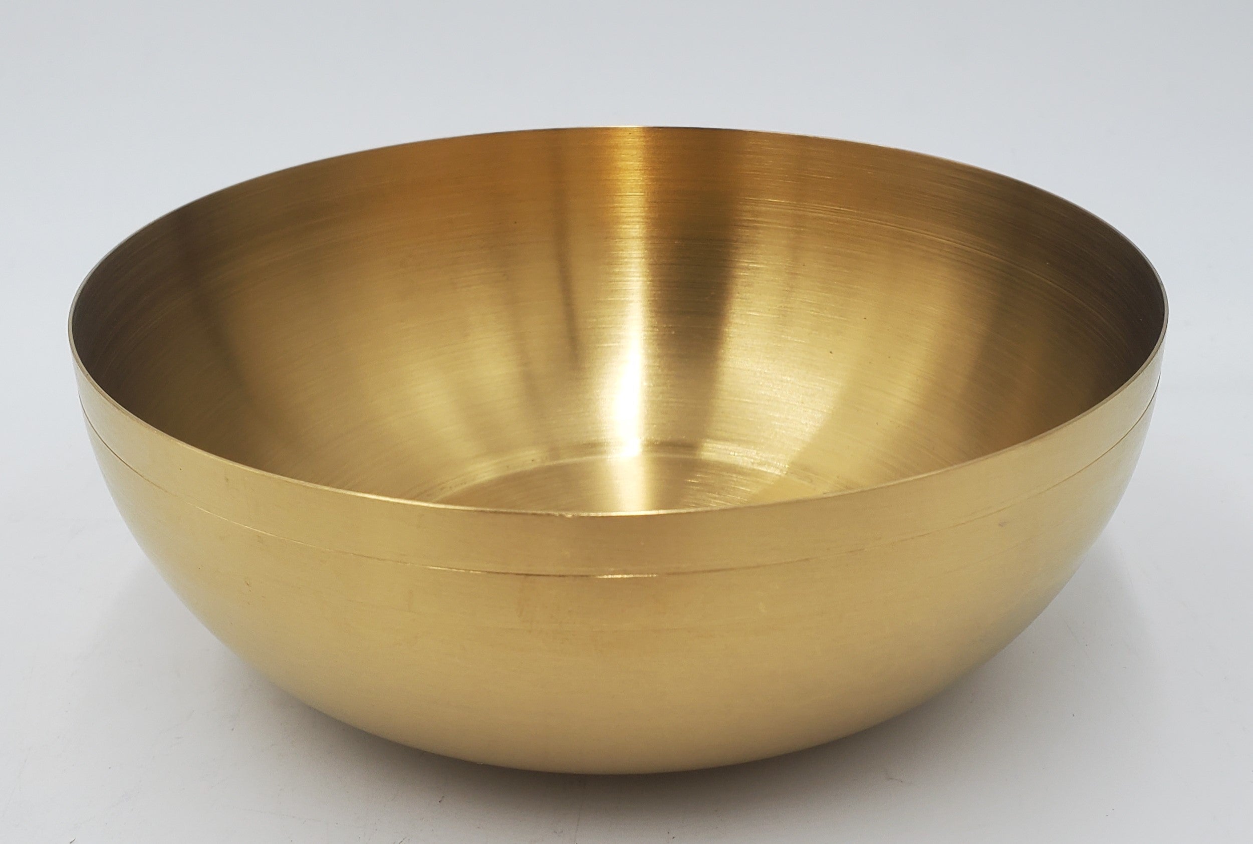 5.75 Inch Stainless Steel Round Bowl with Gold Finish - Perfect for Serving Salads, Desserts, and Party Snacks