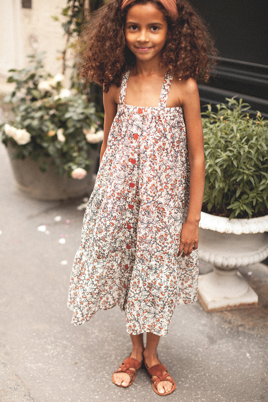 Louis Louise Carinoux Cream Girls Dress - Elegant & Comfortable Kids Party Dress for Birthday, Easter, and Special Occasions
