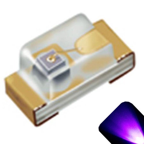 0603 SMD UV/Purple Ultra Bright LED Diodes - Pack of 20 for DIY Electronics, UV Curing, and Blacklight Effects