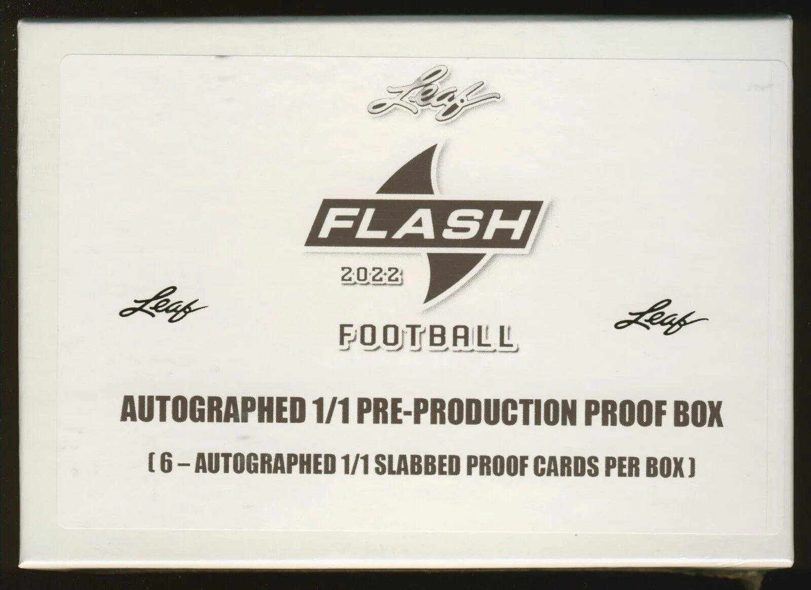 2022 Leaf Flash Football Pre-Production Proof 1/1 Hobby 8 Box Case - Rare Collectible Trading Cards for Sports Memorabilia Enthusiasts & Investment Collectors