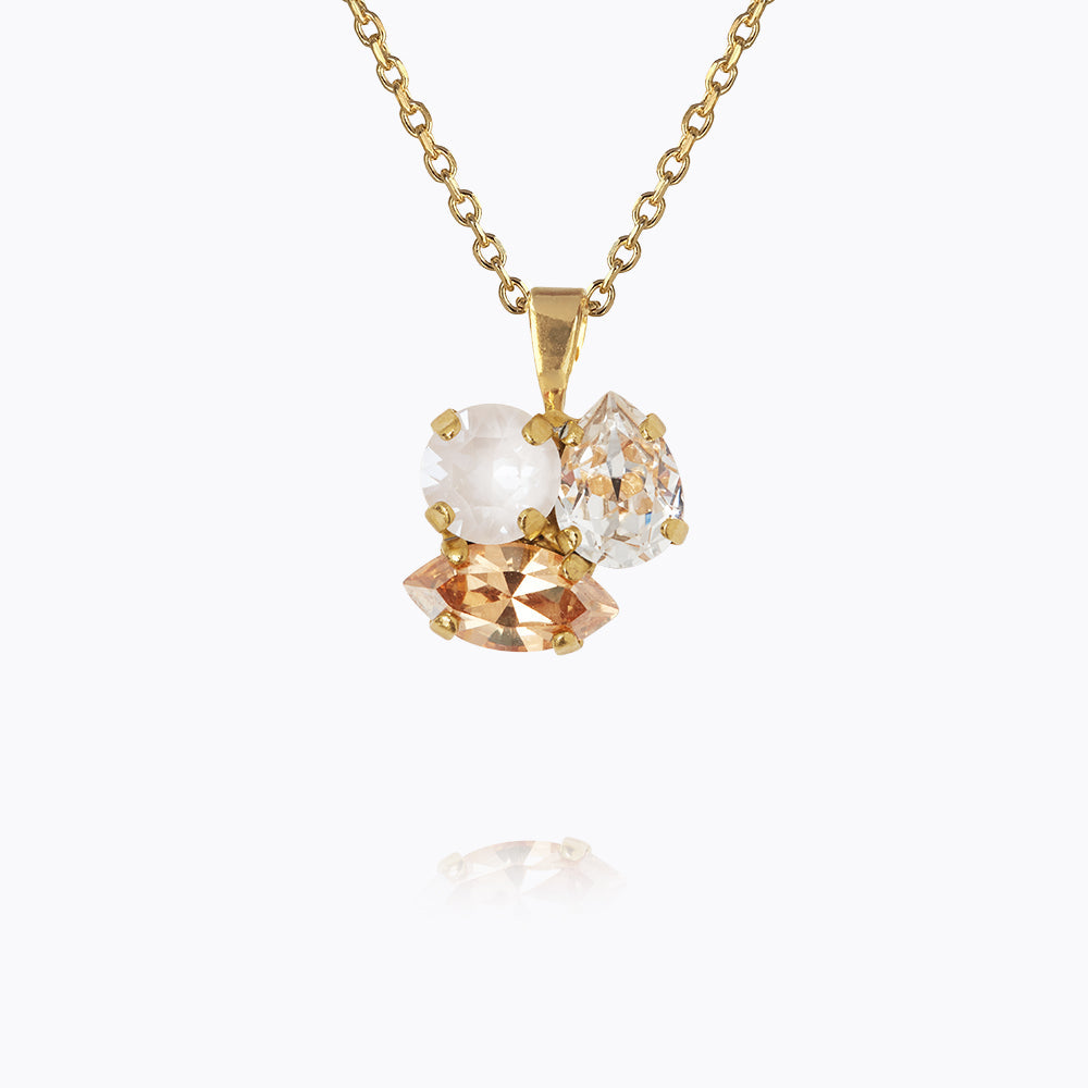 Elegant Ana Necklace in Golden Combo - Perfect for Weddings, Parties & Special Occasions | Dainty Gold-Tone Jewelry for Women