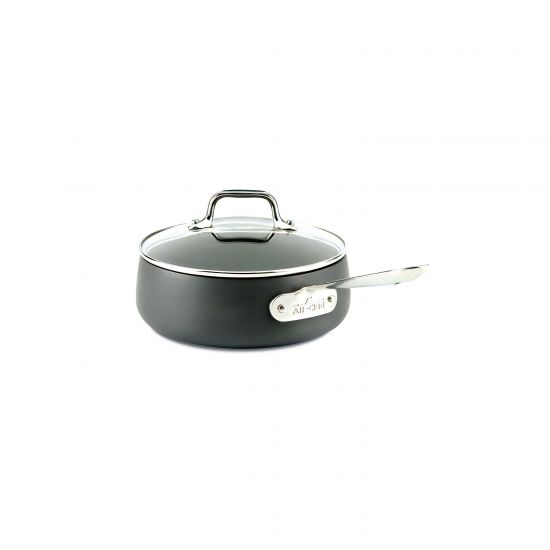 Stainless Steel 2.5 Quart Sauce Pan with Lid - Nonstick Cooking Pot for Pasta, Soup & Sauce - Perfect for Home Kitchen, Camping & RV Cooking