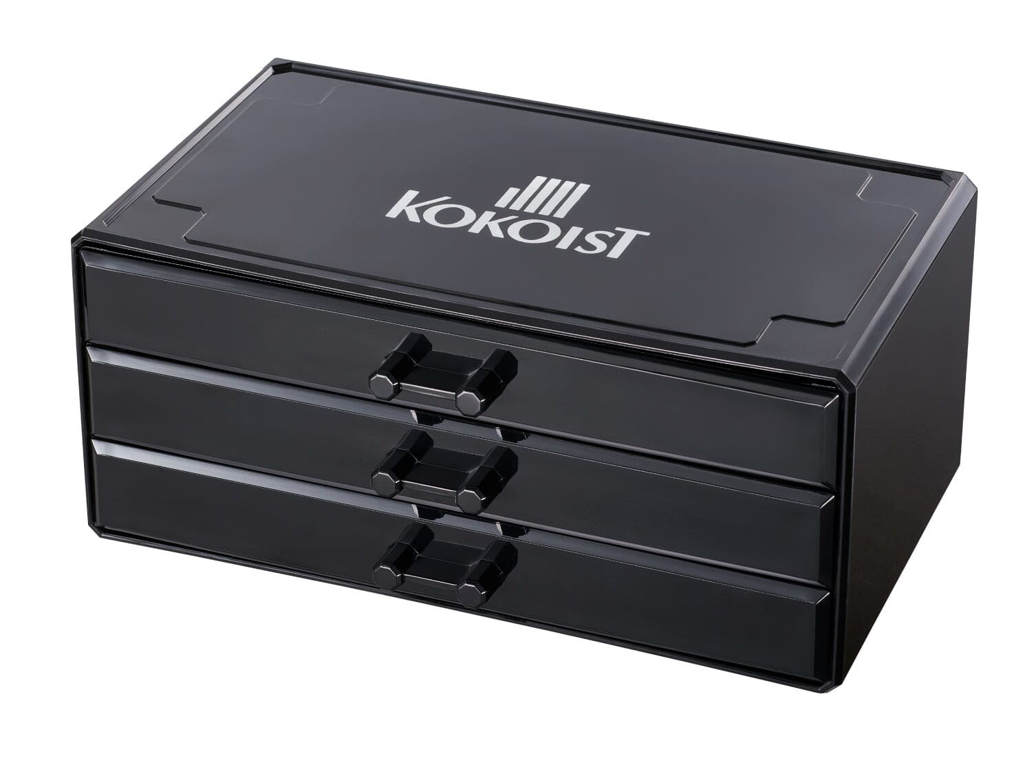 Premium Kokoist Gel Box - Black Nail Polish Organizer for Salon & Home Use | Durable & Stylish Storage Solution for Gel Nail Polish Bottles