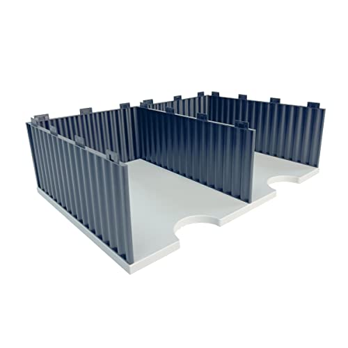 Ultimate Office TierDrop 2 Wide Riser Storage Base - 5 Inch Desk Organizer Lift for Easy Access to Lower Compartments & Supplies | Perfect for Home Office, Workspace Organization & Decluttering