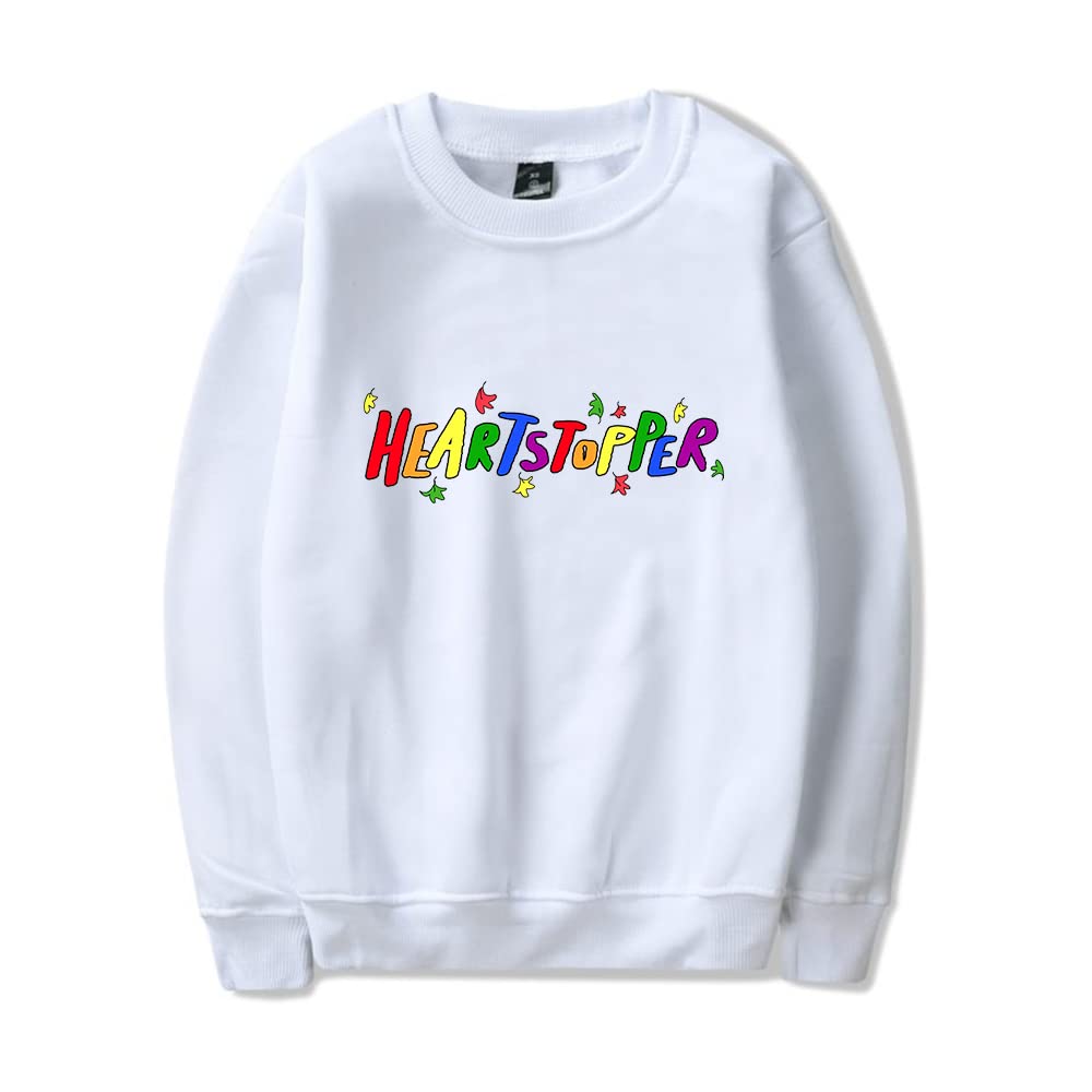 Heartstopper Manga Graphic Sweatshirt - Unisex Long Sleeve Pullover for Men & Women | Harajuku Streetwear Couple Outfit | Perfect for Anime Conventions, Date Nights & Casual Wear