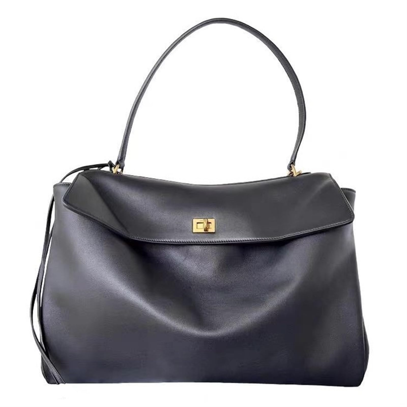 **Genuine Leather Tote Bag for Women - Large Capacity Cowhide Handbag, Stylish Commuter & Armpit Bag - Perfect for Work, Travel & Everyday Use**