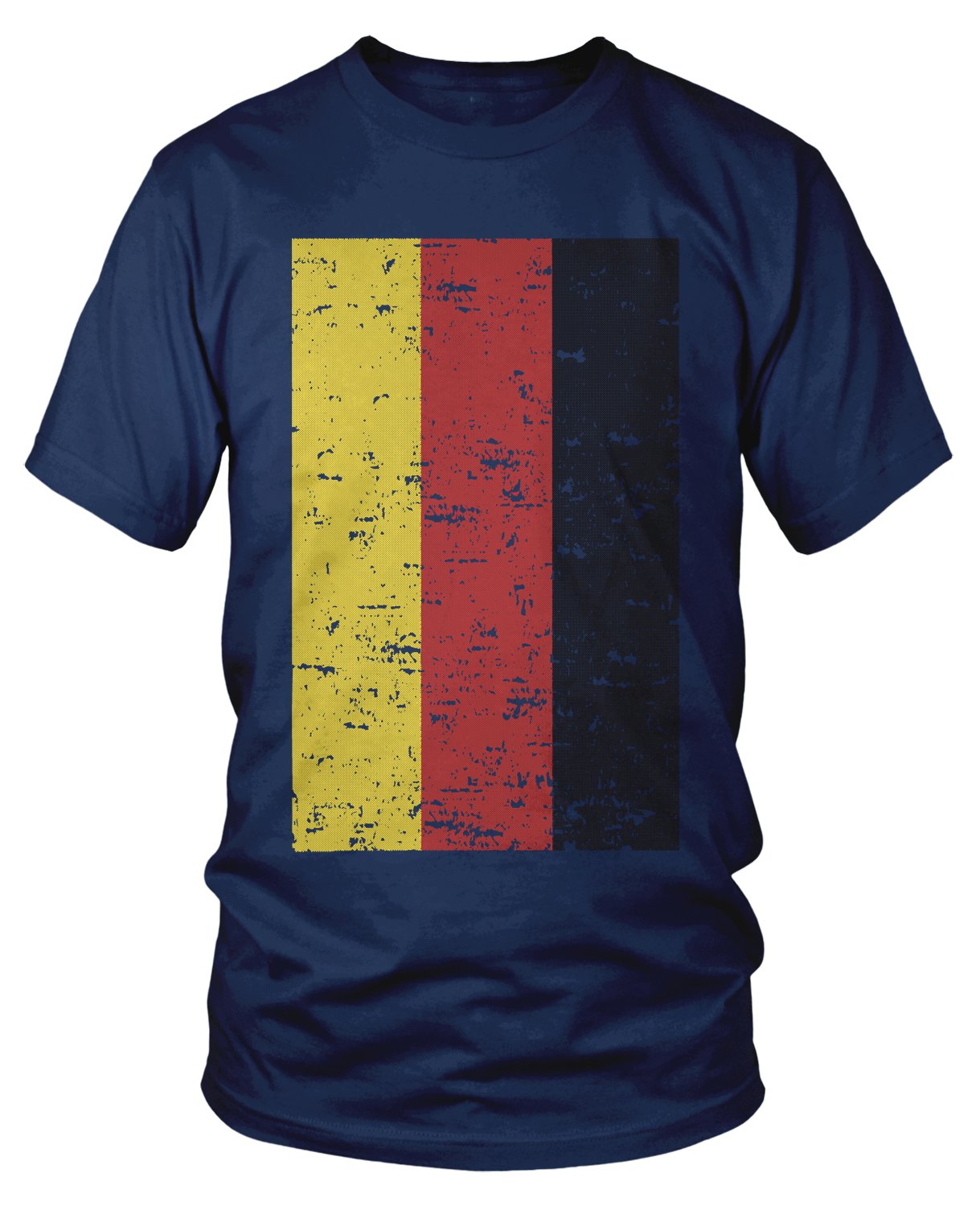 Vintage Faded German Flag T-Shirt for Men - Amdesco Deutschland Germany Patriotic Tee | Perfect for Oktoberfest, Soccer Games & National Pride Events