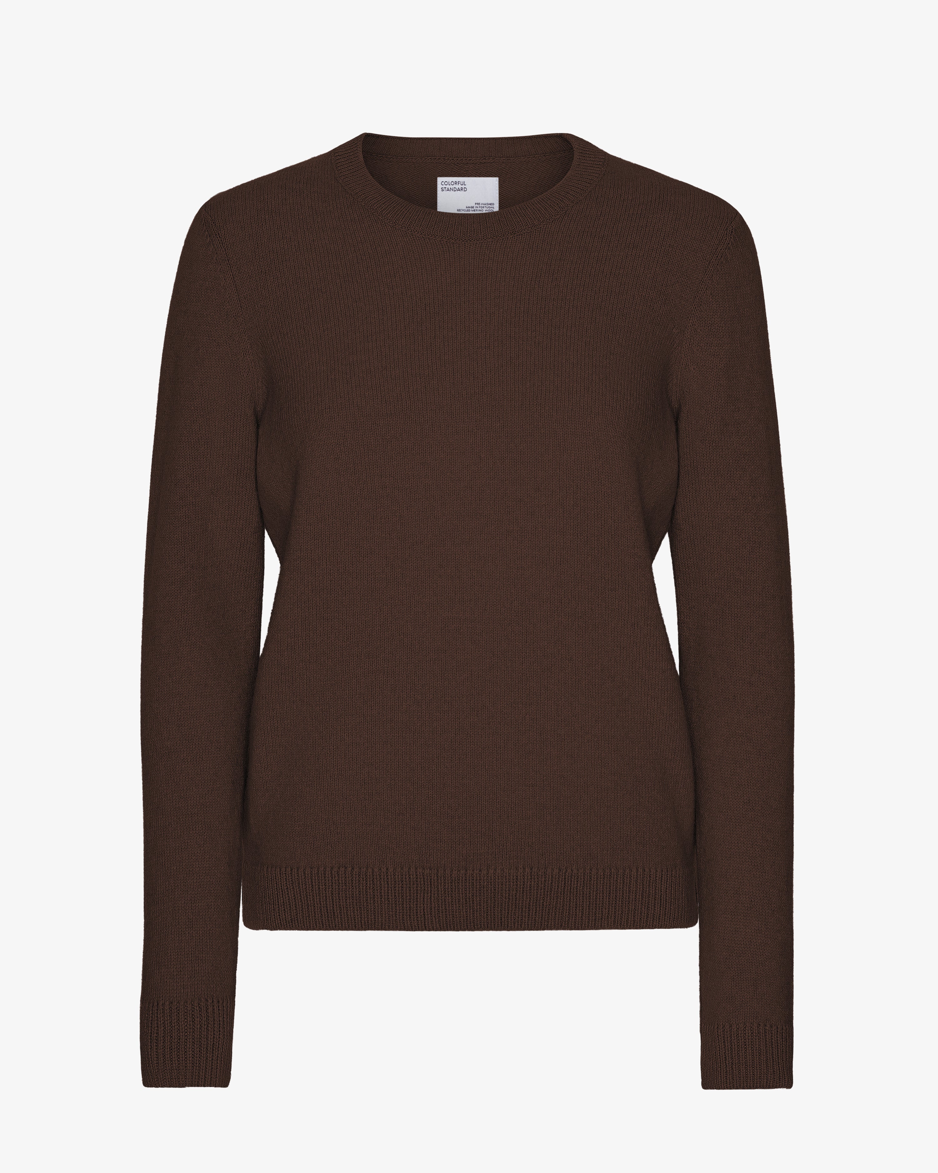 Women's Classic Merino Wool Crew Neck Sweater - Soft & Warm Coffee Brown Pullover for Fall & Winter | Perfect for Office, Travel & Casual Outfits