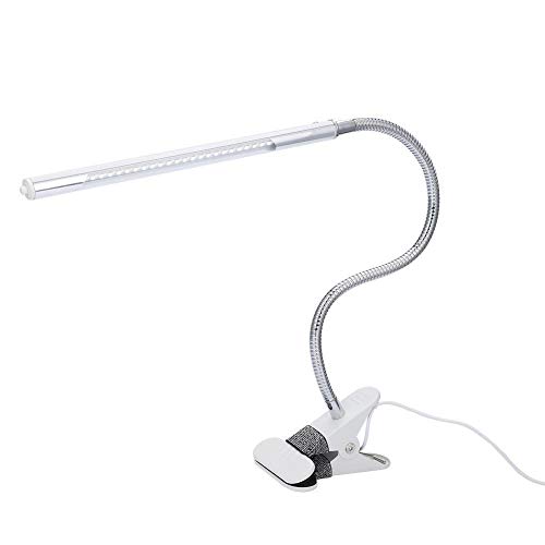 LED Desk Lamp with Flexible Metal Hose & USB Clip - 360° Adjustable for Office, Home, Reading & Studying | Perfect for Night Work, Dorm Rooms & Home Office Lighting