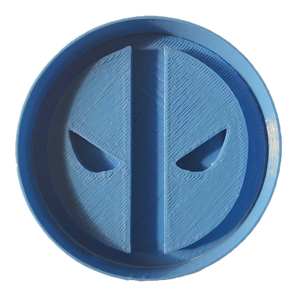 Marvel Deadpool Logo Cookie Cutter - Blue Superhero Baking Tool for DIY Cookies, Cupcakes & Party Decorations | Perfect for Birthday Parties, Cosplay Events & Marvel Fans Gifts