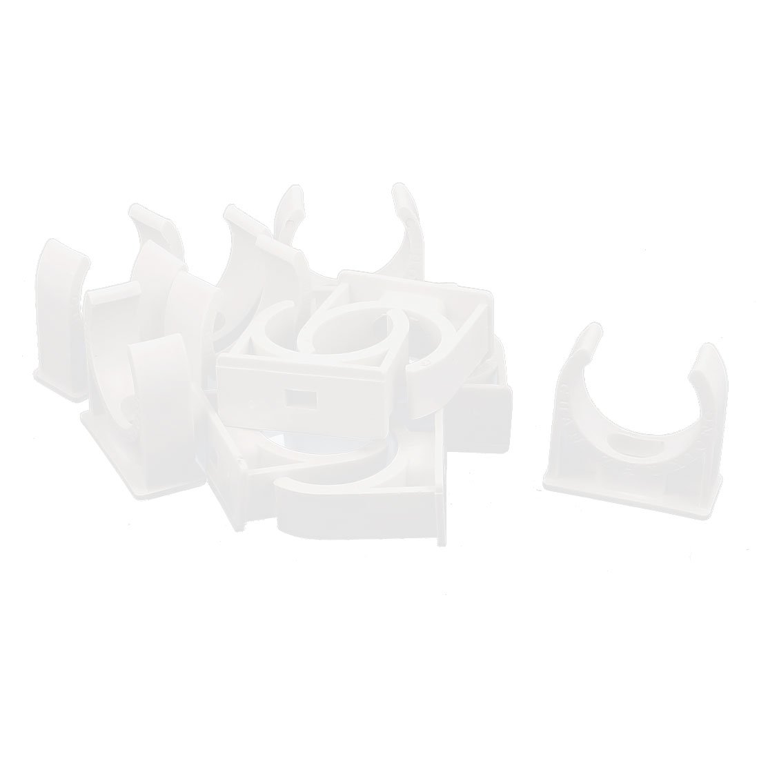 PVC Pipe Clamps 30mm - 12Pcs for TV Trays & Pex Tubing Support