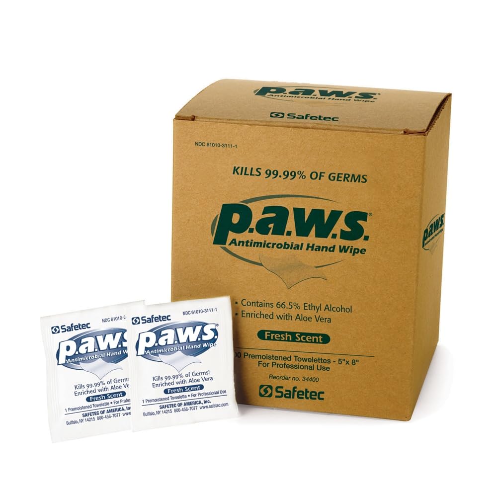 PAWS Disinfecting Wipes for Pets - 100 Count Box | Antibacterial & Deodorizing Cleaning Wipes for Dogs, Cats & Home Use | Safe for Paws, Skin & Surfaces | Great for Grooming, Travel & Pet Care