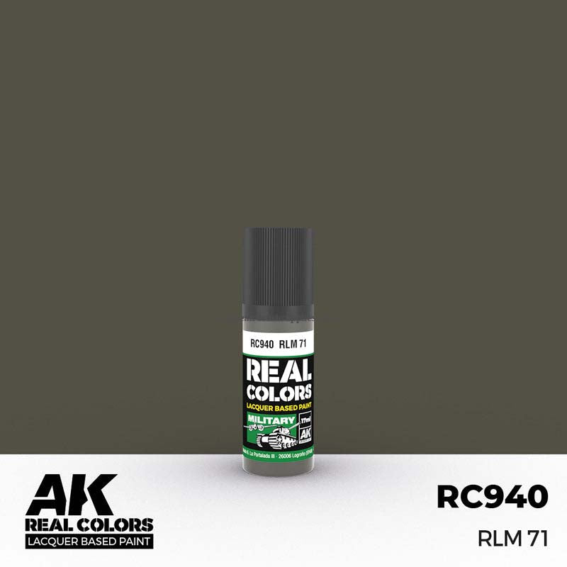 AK Interactive Real Colors RLM 71 - Authentic Military Aircraft Paint for Scale Model Kits | Perfect for WWII German Aircraft Models & Historical Miniature Painting