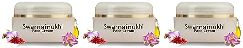 Kerala Ayurveda Swarnamukhi Face Cream - 20g (Pack of 3) | Organic Anti-Aging Moisturizer for Glowing Skin | Perfect for Daily Skincare Routine & Nighttime Hydration