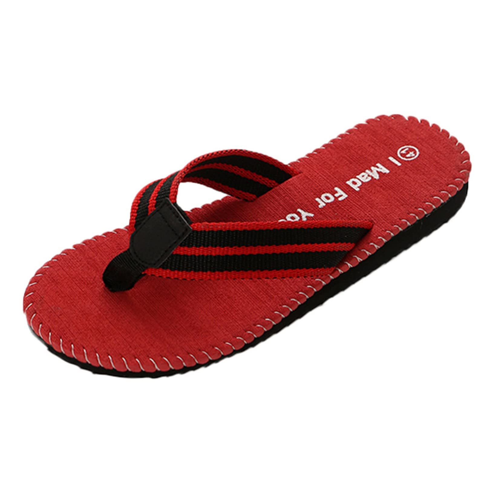 Breathable Men's Summer Sandals - Lightweight Beach Flip Flops for Men | Comfortable Flat Slippers for Pool, Vacation & Outdoor Activities