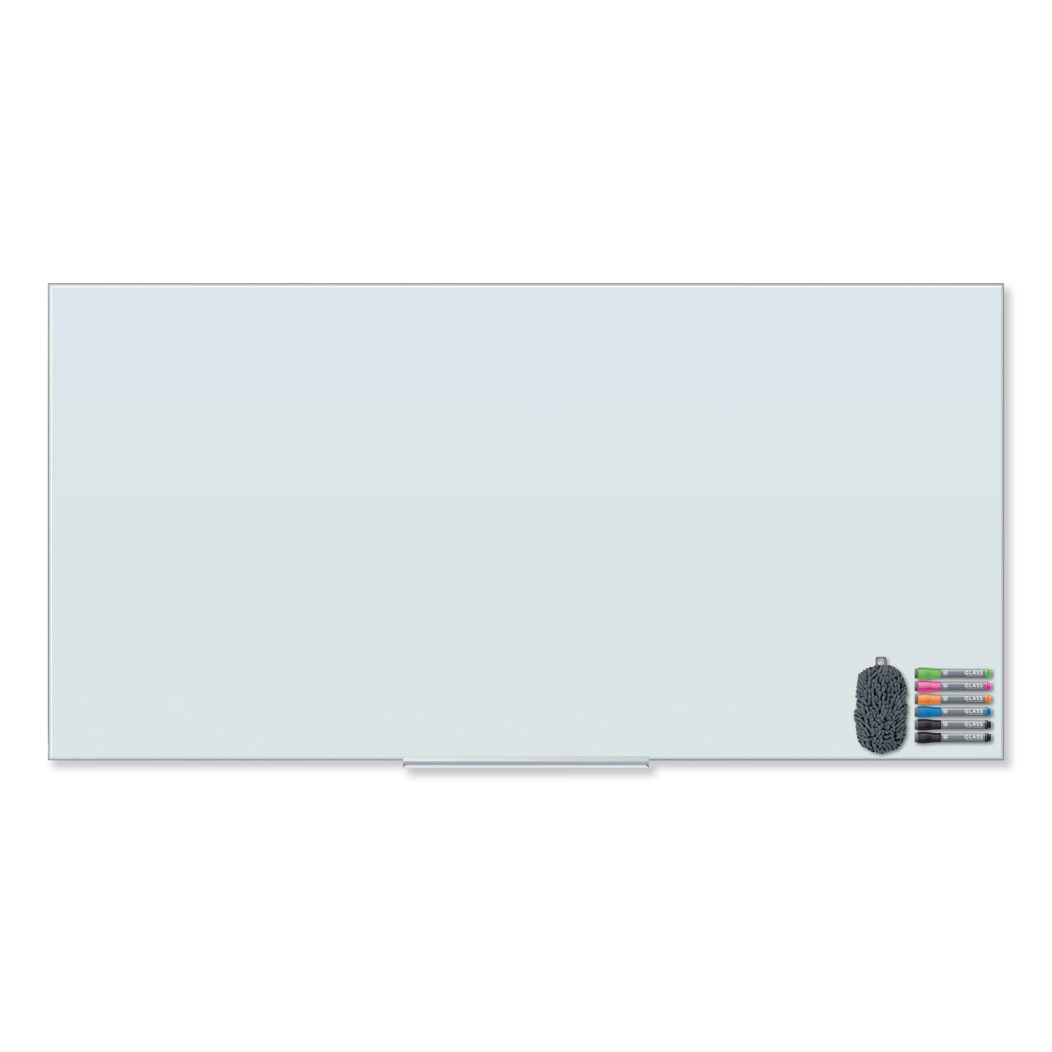 U Brands Floating Glass Dry Erase Board - 35