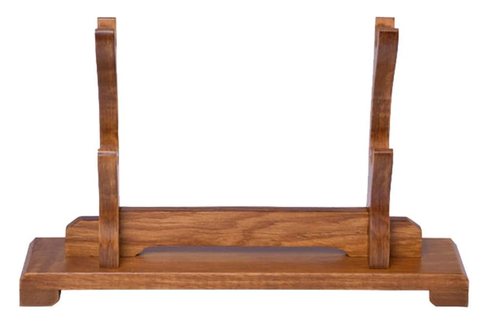 Z Create Design Solid Wood 2-Layer Wall Mounted Sword Stand - Display Holder for Samurai Sword, Katana & Wakizashi | Perfect for Home Decor, Martial Arts Studios & Collector Displays